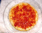 簡単！ハッシュドポテトdeハンバーグピザ作り方5写真