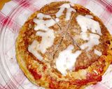 簡単！ハッシュドポテトdeハンバーグピザ作り方8写真