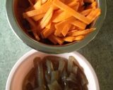 ☆簡単節約☆人参とこんにゃくのキンピラ☆作り方1写真