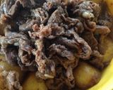 無水鍋でいもとお肉の甘辛煮作り方6写真