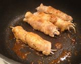 簡単 梅肉ともやしの肉巻き作り方5写真