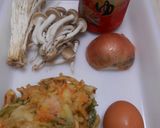 エビ入りかき揚げの卵とじ丼作り方1写真