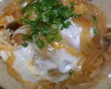 エビ入りかき揚げの卵とじ丼作り方13写真