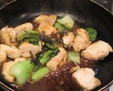 鶏むね肉とチンゲン菜の塩昆布炒め作り方6写真
