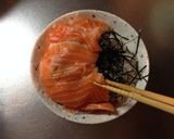 イクラとサーモンの親子丼作り方7写真