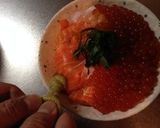 イクラとサーモンの親子丼作り方10写真