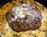 ஐミルクソース♡チーズinハンバーグஐஃ作り方8写真