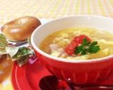 プチトマトとたまごのスープ作り方6写真