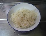 お茶漬けの素×素麺（大人向けで和え麺風）作り方5写真