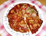 簡単！ハッシュドポテトdeハンバーグピザ作り方15写真
