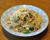 経済＆ヘルシー！豆腐、もやしとネギの炒め作り方5写真