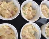 ベーコンとチーズ、枝豆のお惣菜マフィン作り方4写真