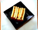 かぼちゃとラムレーズンのサンドイッチ作り方5写真