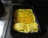 ニラとハム入り卵焼き作り方4写真
