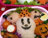 ハロウィンディズニー★ミニーオバケ弁作り方3写真