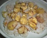 今宵は塩麹使いno栗おこわ♪炊飯器ver作り方6写真