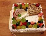 フルーツたっぷりバースデーケーキ作り方18写真