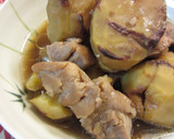 栗と鶏の煮物作り方9写真