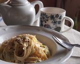 春キャベツと豚肉のクリームパスタ作り方9写真