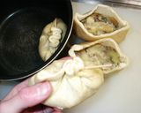 残り物で簡単(^^)♪肉じゃがきんちゃく作り方4写真