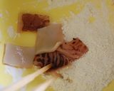 イカ一夜干のイカフリッターチリソースかけ作り方2写真