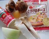 イカそぼろときのこのチーズリゾット作り方2写真