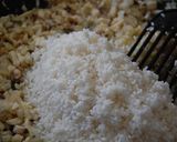 イカそぼろときのこのチーズリゾット作り方6写真