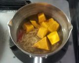 かぼちゃと切り昆布の煮物作り方1写真
