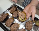 秋！ナスの3種キノコ肉詰め作り方7写真