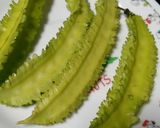 しかく豆の野菜炒め作り方1写真