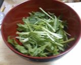 麩と水菜の味噌汁作り方1写真