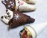 ミックスロ—ルサンド 小さな花束作り方3写真