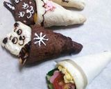 可愛い手掴みロ—ルサンド 白いネオソフト作り方6写真
