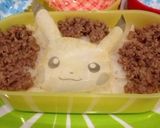 ピカチュウキャラ弁作り方5写真