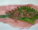 大葉と梅のミルフィーユ豚カツ作り方1写真
