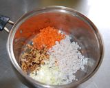 イカそぼろのきんちゃく煮作り方1写真