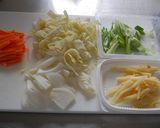 一夜干しイカ（味噌）と野菜の中華味噌炒め作り方2写真
