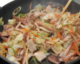 一夜干しイカ（味噌）と野菜の中華味噌炒め作り方7写真