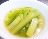 ふき煮にみたいなセロリの昆布茶煮作り方4写真