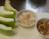 夕顔のイカそぼろあんかけ作り方1写真
