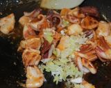 一夜干しイカのチリソース煮作り方6写真