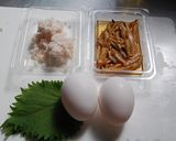 イカそぼろ入り厚焼き玉子作り方1写真