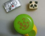 キャラ弁 チーズで四角いパンダ作り方1写真