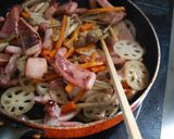 一夜干しイカと根菜のきんぴら作り方5写真