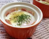 ✿簡単 ５分でココットとろり半熟卵✿作り方4写真