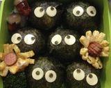 キャラ弁おにぎり14…まっくろくろすけ作り方6写真