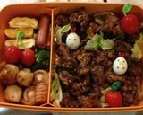 うずら卵でカンタンキャラ弁…ニワトリ作り方5写真