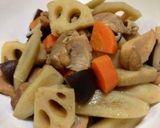 れんこん・ごぼう・鶏もも肉で☆黒酢炒め煮作り方13写真