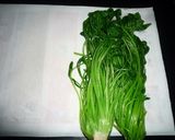壬生菜の胡麻和え　京都カフェ作り方4写真