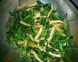 壬生菜の胡麻和え　京都カフェ作り方7写真